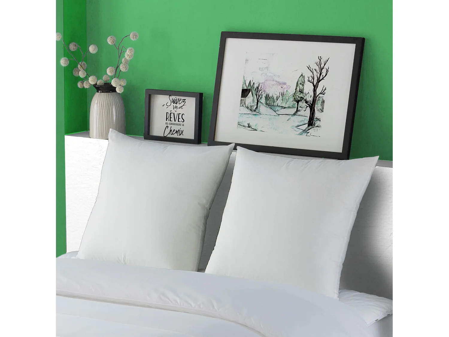 Oreiller techno respirant 60x60 moelleux Dodo