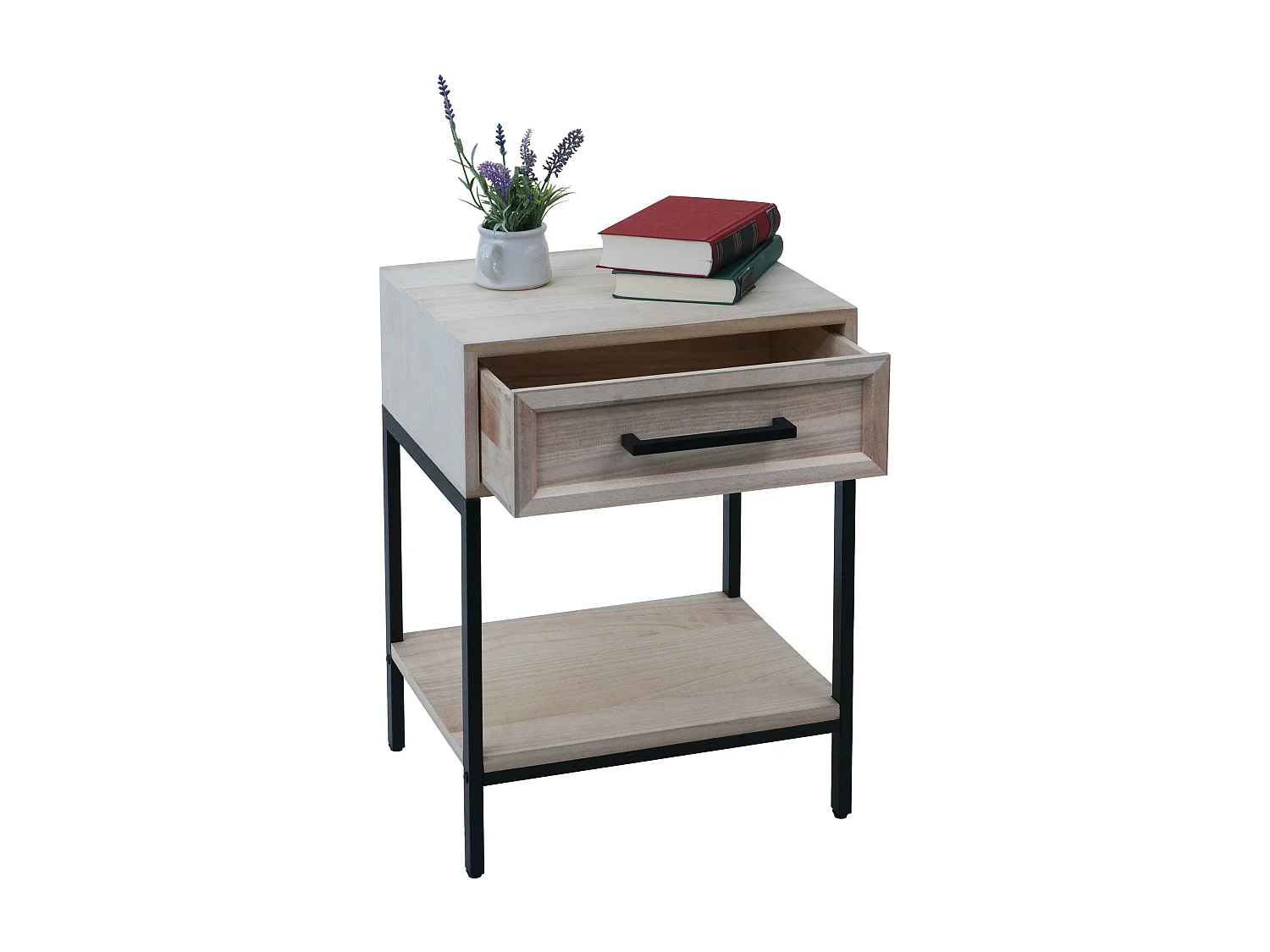 Table de chevet MCW-N91,  naturel