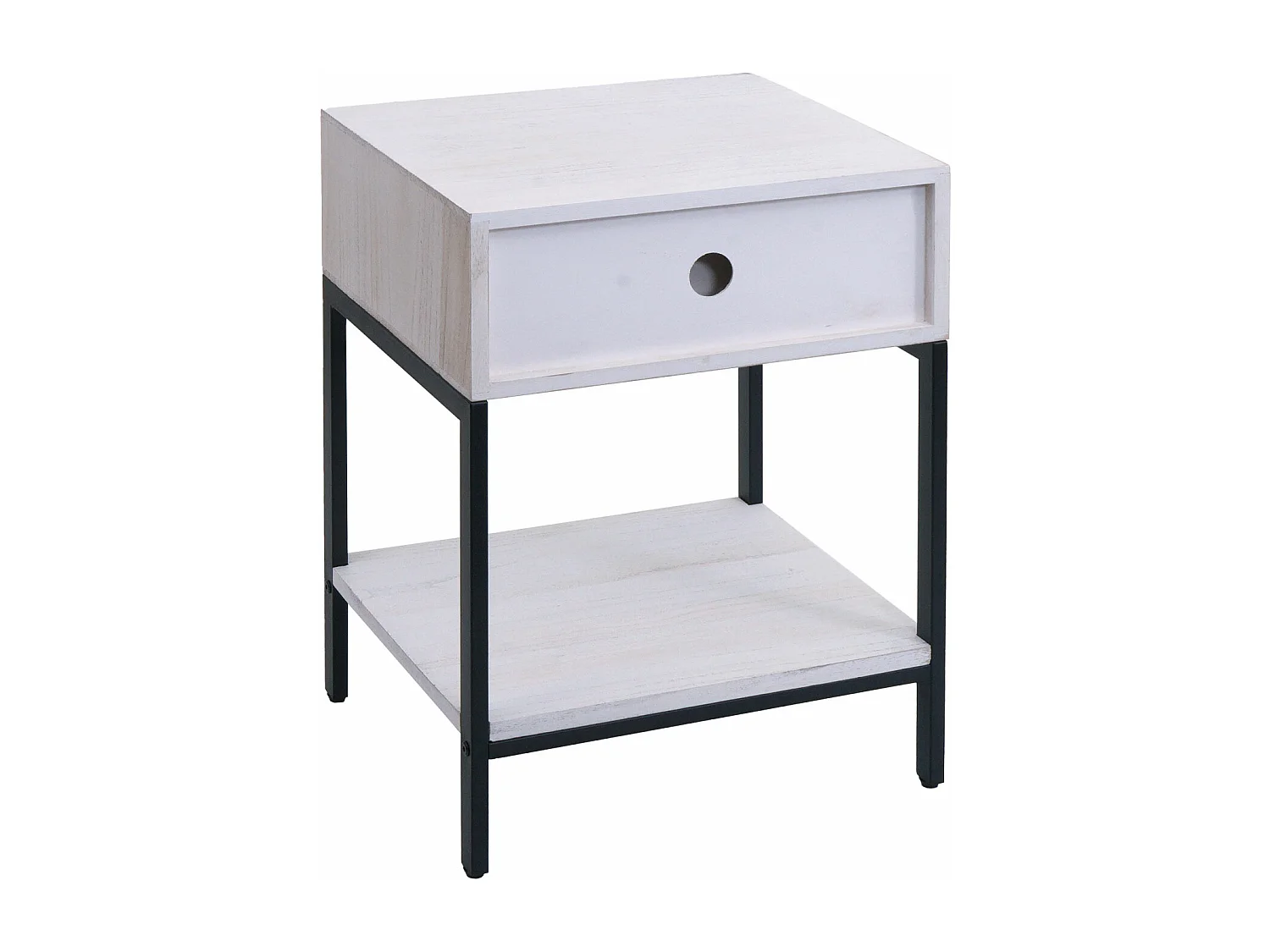 Table de chevet MCW-N91,  blanc
