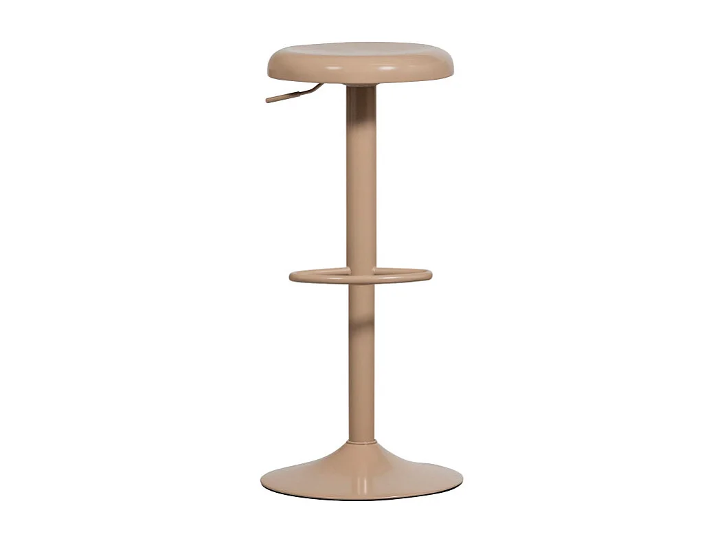 Isaac - Tabouret de bar réglable en métal H61-81cm - Beige