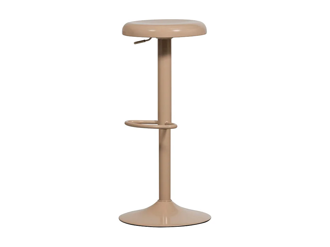 Isaac - Tabouret de bar réglable en métal H61-81cm - Beige