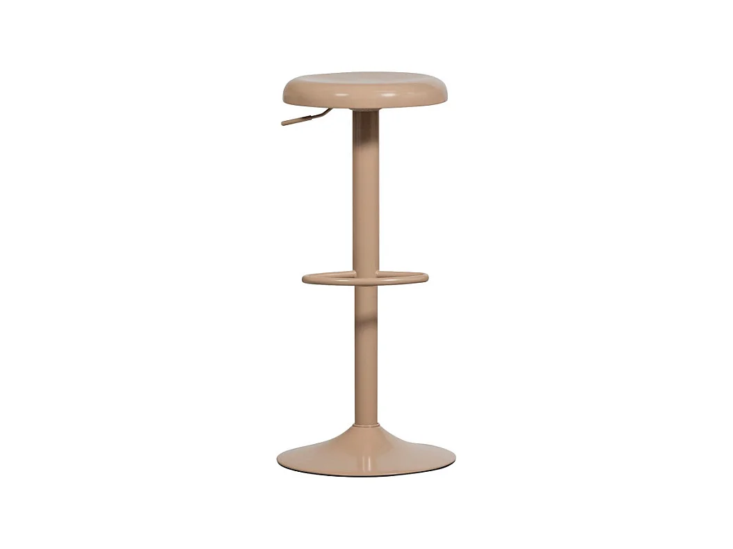 Isaac - Tabouret de bar réglable en métal H61-81cm - Beige