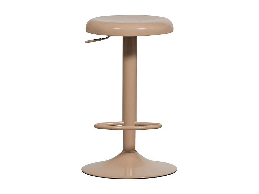 Isaac - Tabouret de bar réglable en métal H61-81cm - Beige