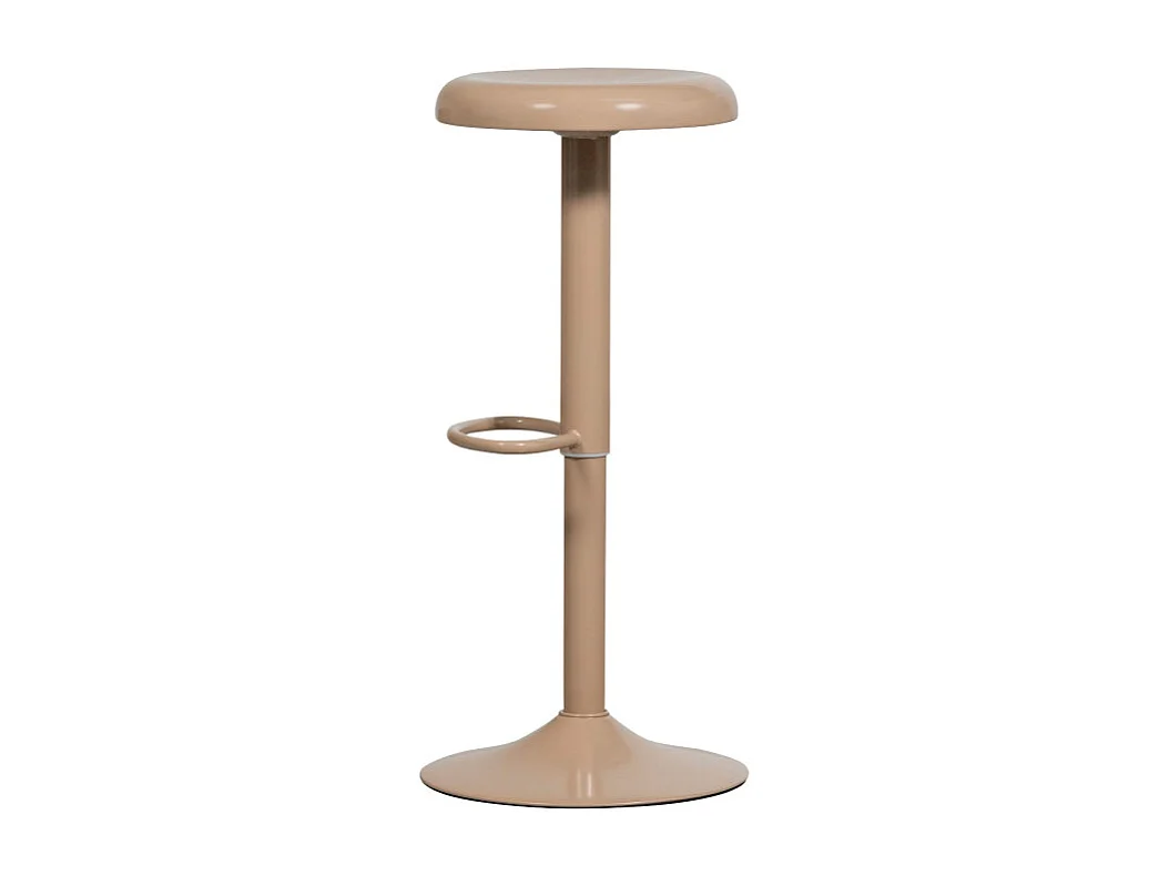 Isaac - Tabouret de bar réglable en métal H61-81cm - Beige