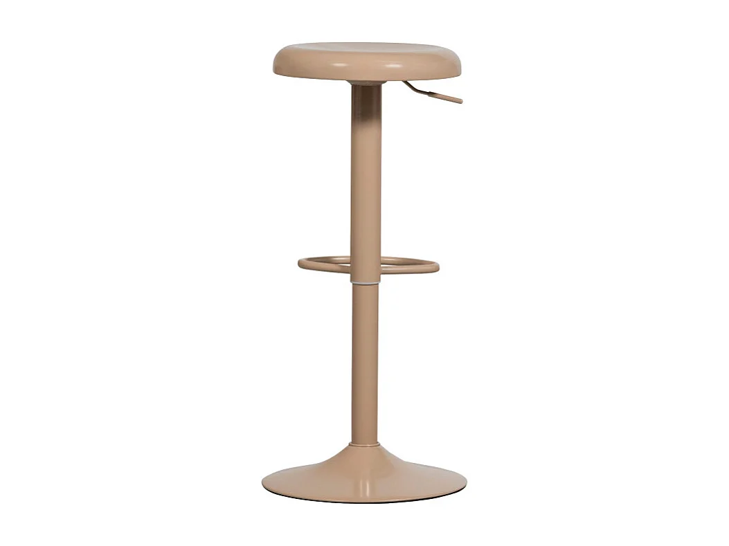 Isaac - Tabouret de bar réglable en métal H61-81cm - Beige