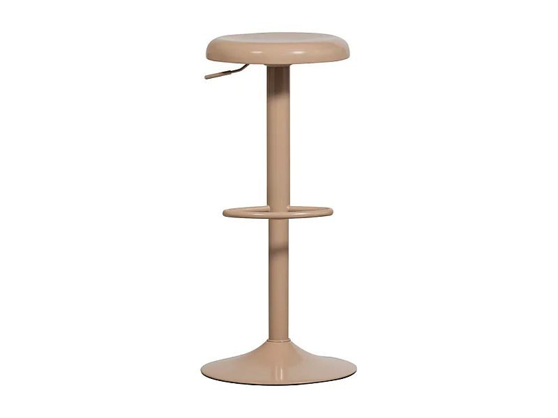 Isaac - Tabouret de bar réglable en métal H61-81cm - Beige