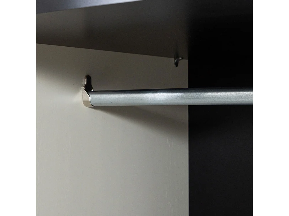 Adam - Armoire 2 portes 1 tiroir en bois - Beige