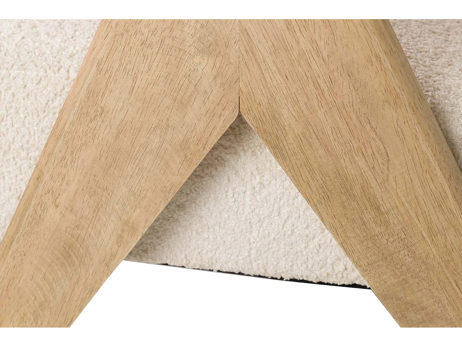 Tabouret en métal rembourré imprimé bleu 33x47