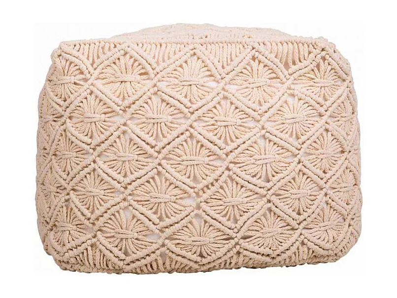 Tabouret en métal rembourré imprimé bleu 33x47