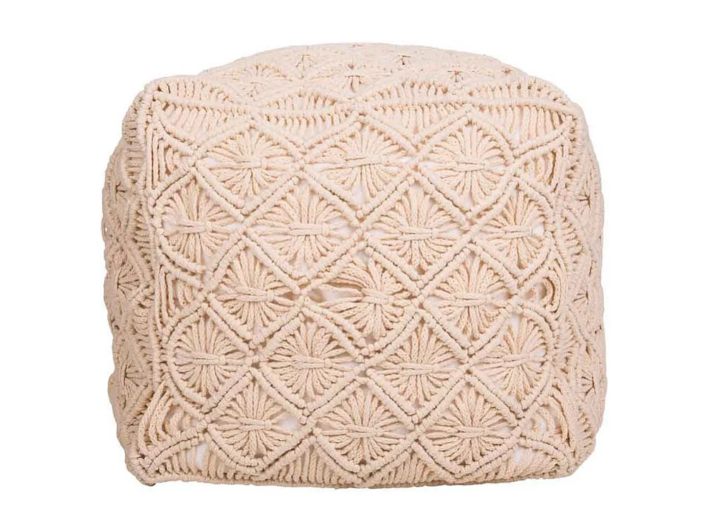 Tabouret en métal rembourré imprimé bleu 33x47