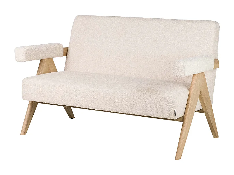 Tabouret en métal rembourré imprimé bleu 33x47