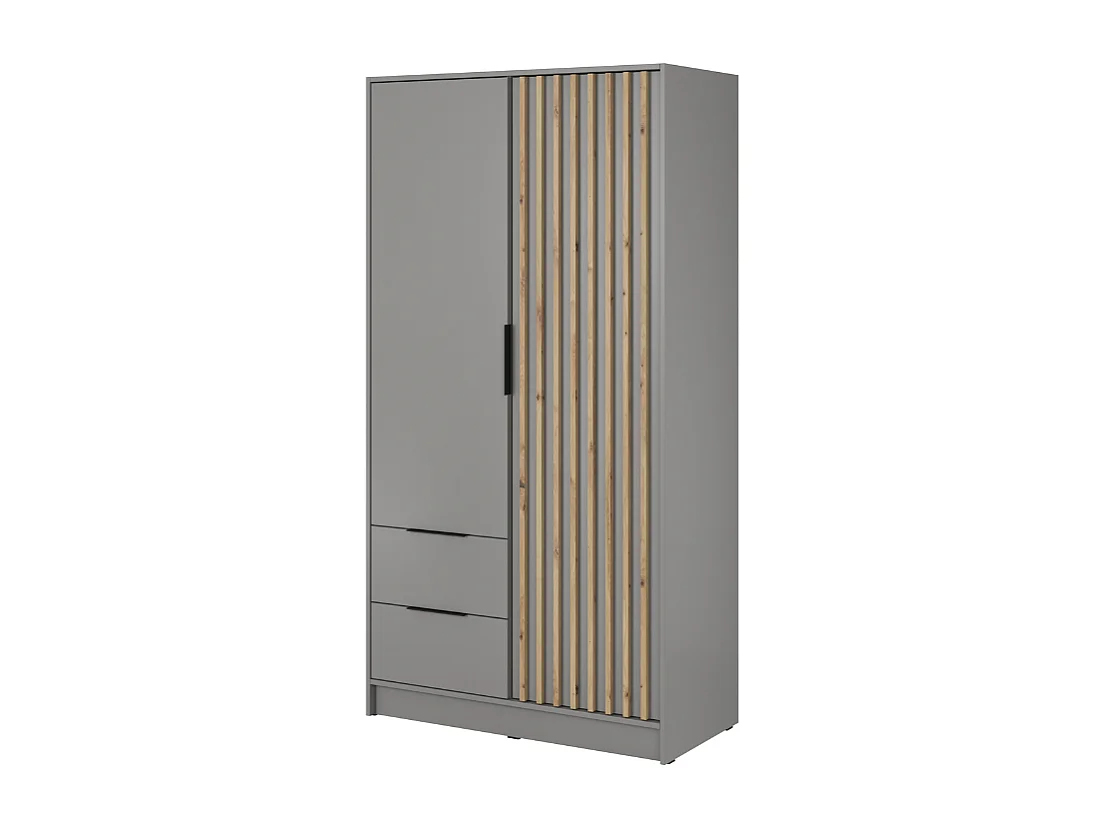 Roupeiro AMBIHOME ELLY 03 - Cinzento, C105xP51xA200cm