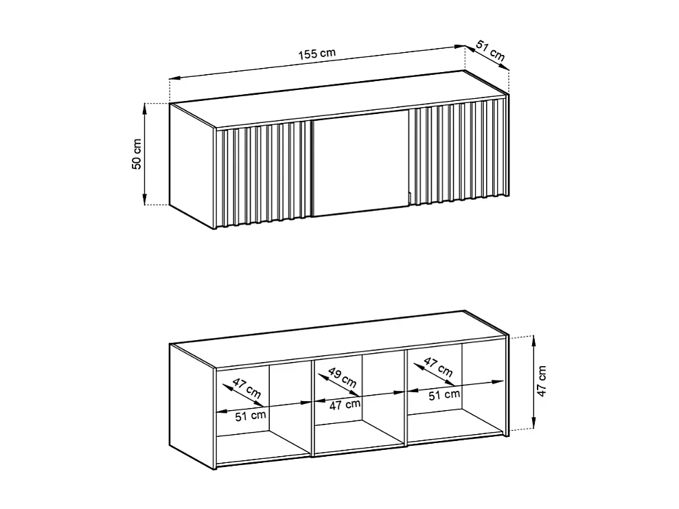 Extensão p/roupeiro AMBIHOME ELLY 10 - Cinzento