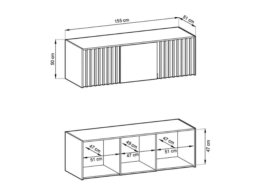 Extensão p/roupeiro AMBIHOME ELLY 10 - Cinzento