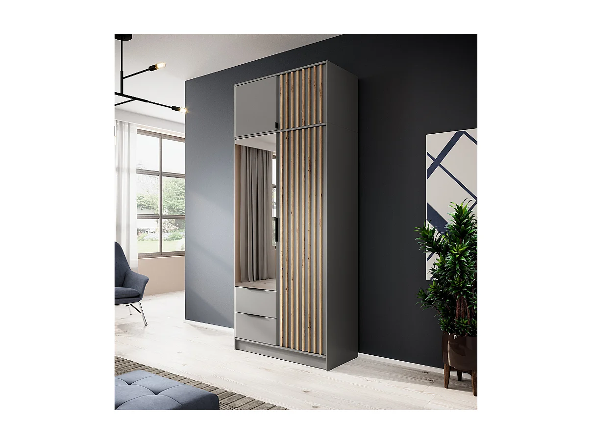 Extensão p/roupeiro AMBIHOME ELLY 09 - Carvalho Artesanal