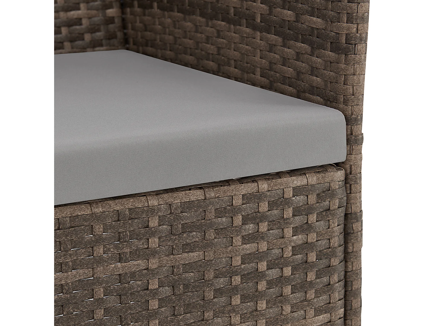 Ensemble de meubles de jardin miniature SVITA BROOKLYN BISTRO 3 pièces Salon de jardin d'extérieur en rotin marron