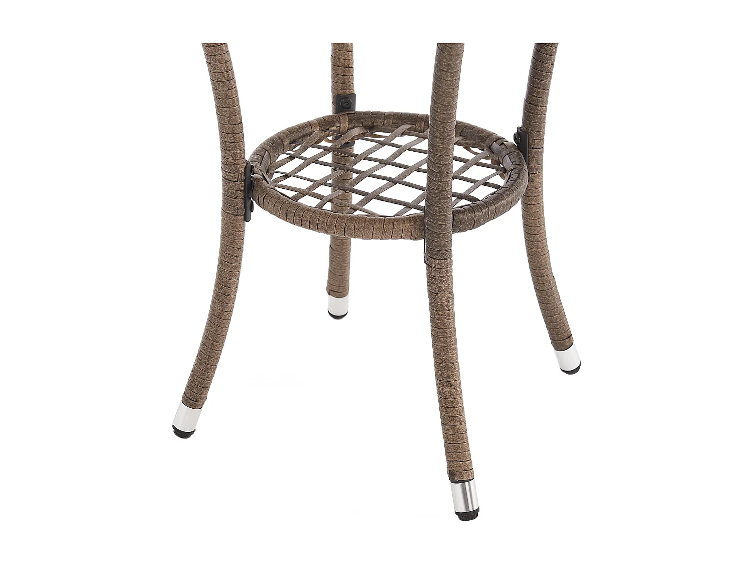 Ensemble de meubles de jardin miniature SVITA BROOKLYN BISTRO 3 pièces Salon de jardin d'extérieur en rotin marron