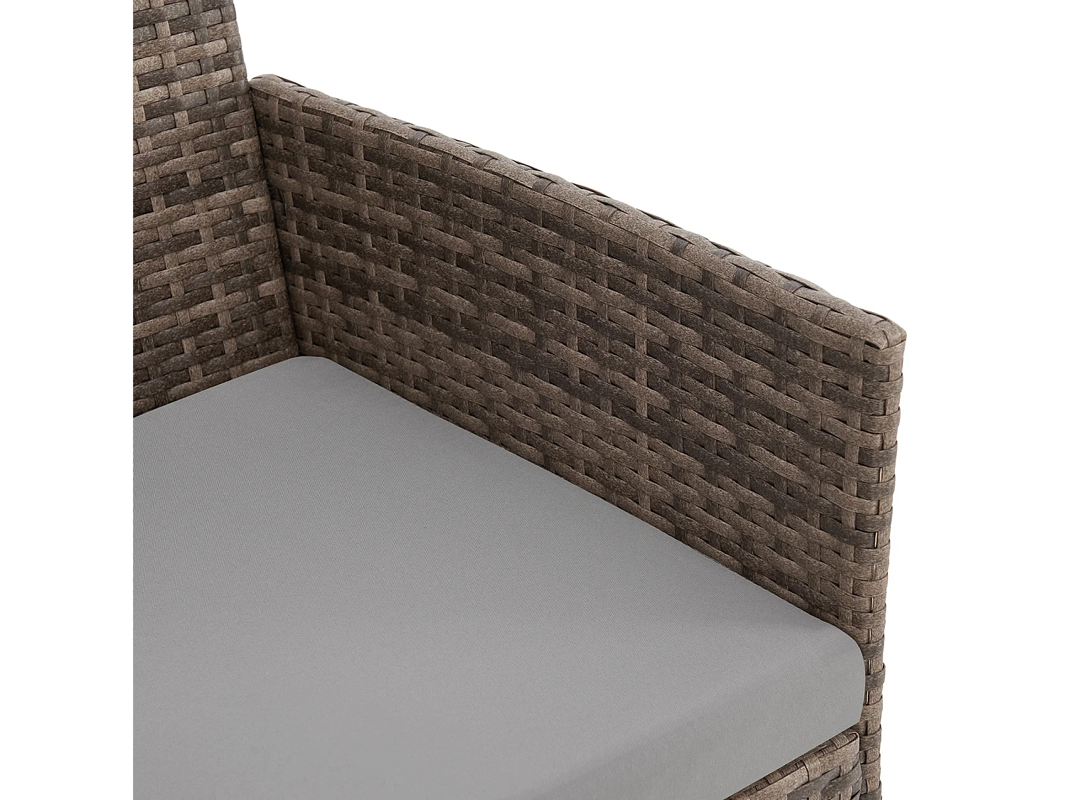 Ensemble de meubles de jardin miniature SVITA BROOKLYN BISTRO 3 pièces Salon de jardin d'extérieur en rotin marron