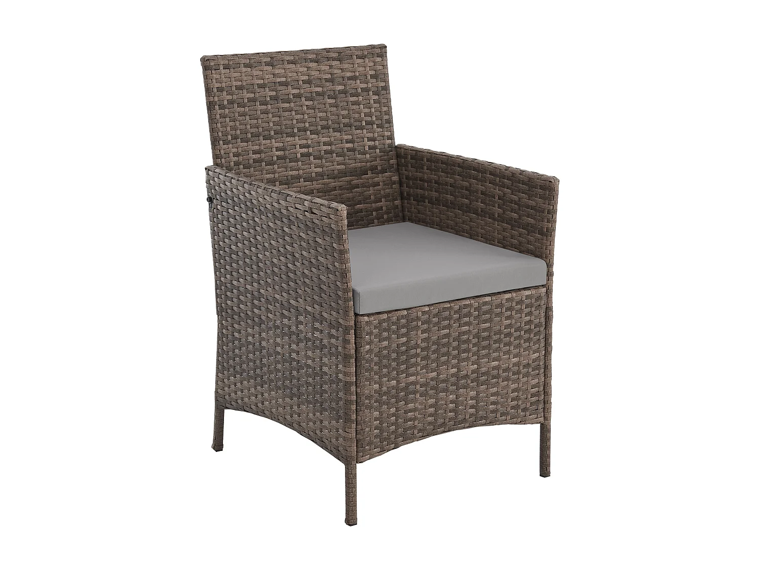 Ensemble de meubles de jardin miniature SVITA BROOKLYN BISTRO 3 pièces Salon de jardin d'extérieur en rotin marron