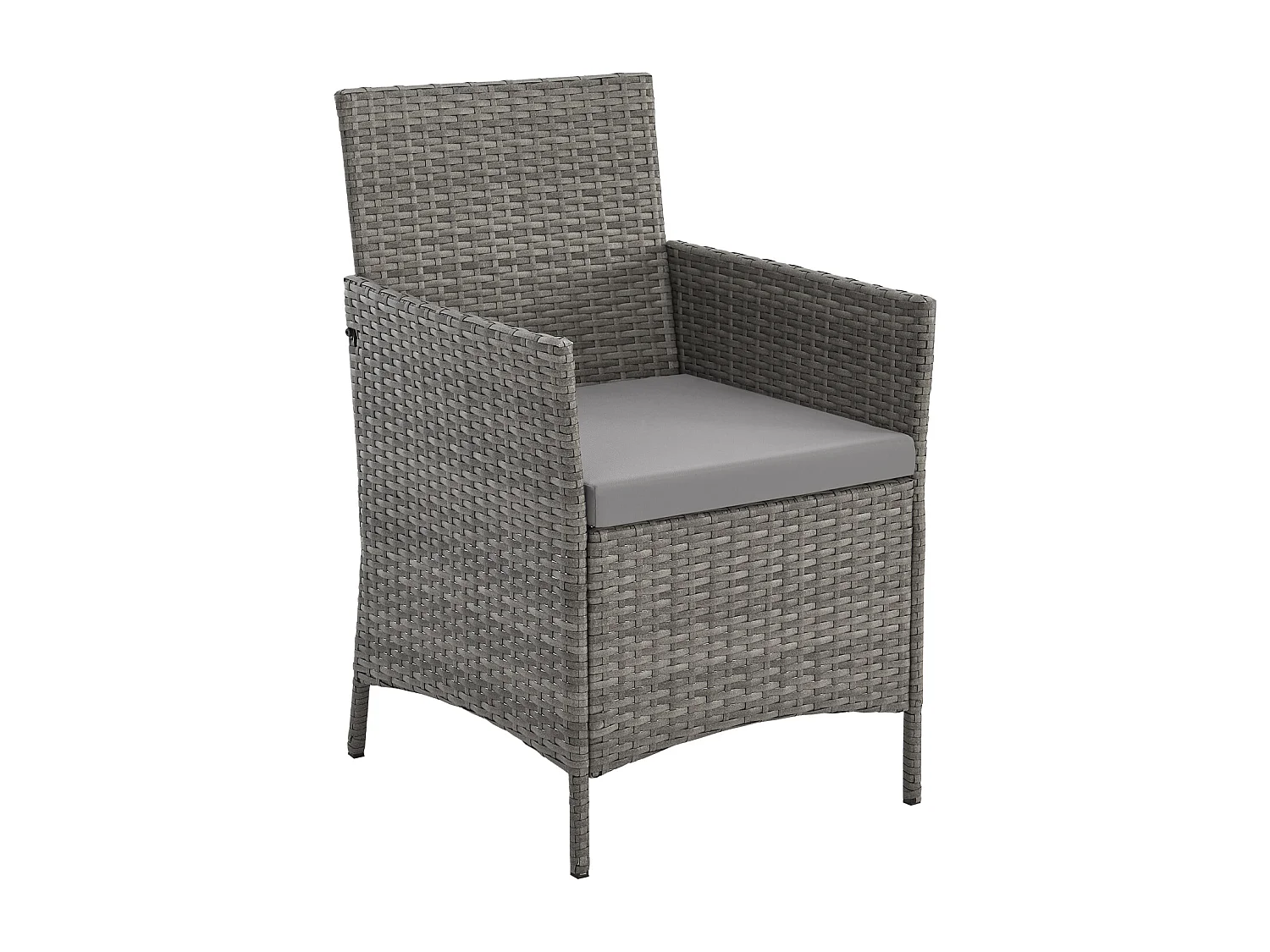 Ensemble de meubles de jardin miniature SVITA BROOKLYN BISTRO3 pièces Salon de jardin d'extérieur en rotin gris