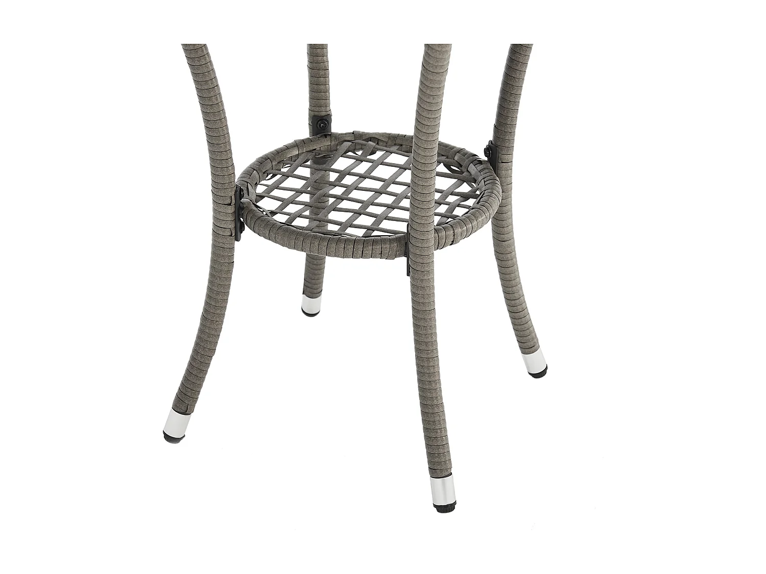 Ensemble de meubles de jardin miniature SVITA BROOKLYN BISTRO3 pièces Salon de jardin d'extérieur en rotin gris