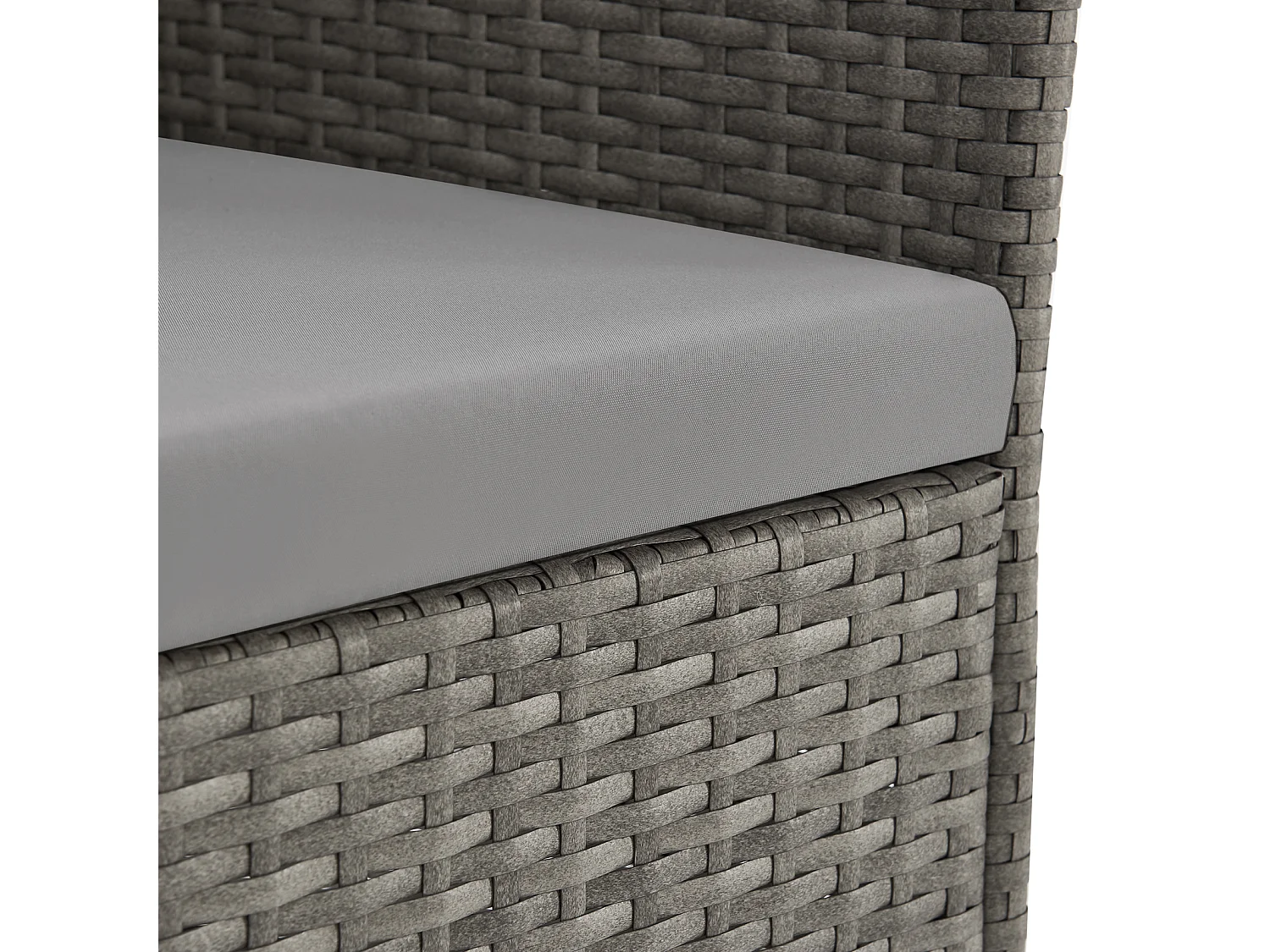 Ensemble de meubles de jardin miniature SVITA BROOKLYN BISTRO3 pièces Salon de jardin d'extérieur en rotin gris