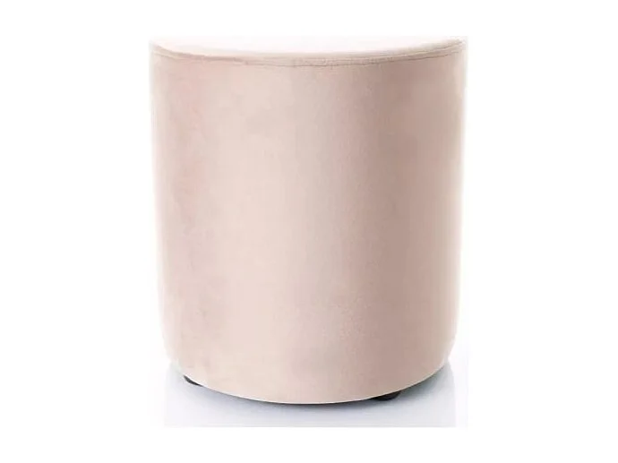 Pufa DOTI B VELVET ciemnobeżowa