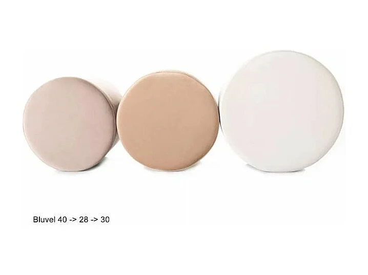 Pufa DOTI B VELVET ciemnobeżowa