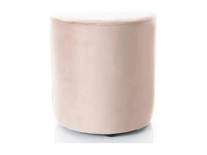 Pufa DOTI C VELVET ciemnobeżowa