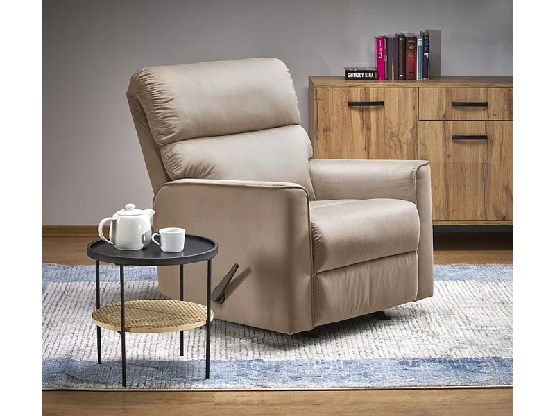 Fotel rozkładany KARIM beżowy