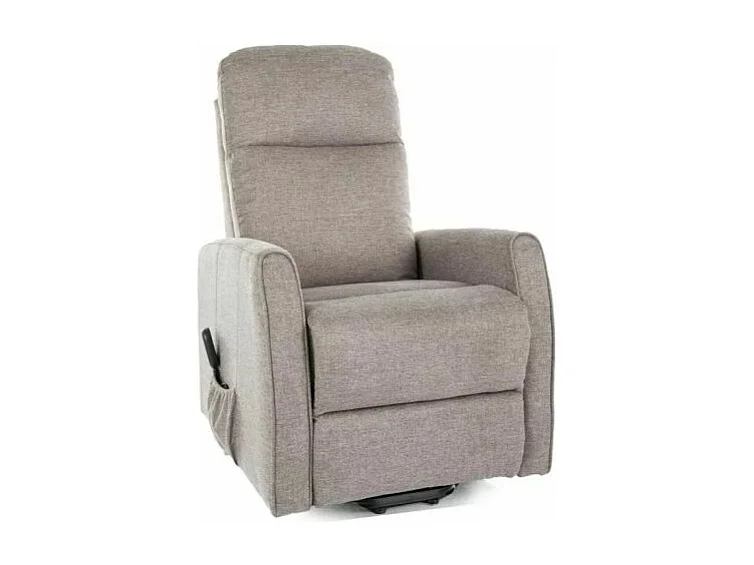 Fauteuil inclinable en tissu "Leto" - Beige - l 68 x H 107 cm