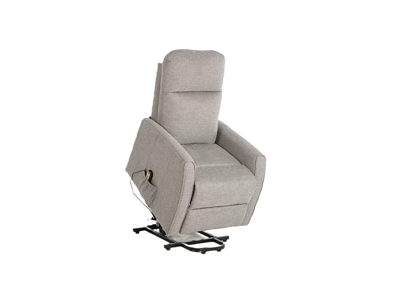Fauteuil inclinable en tissu "Leto" - Beige - l 68 x H 107 cm