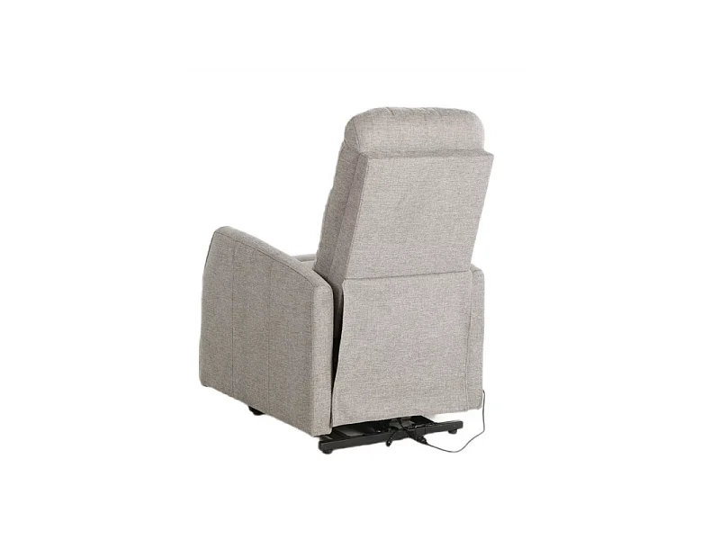 Fauteuil inclinable en tissu "Leto" - Beige - l 68 x H 107 cm