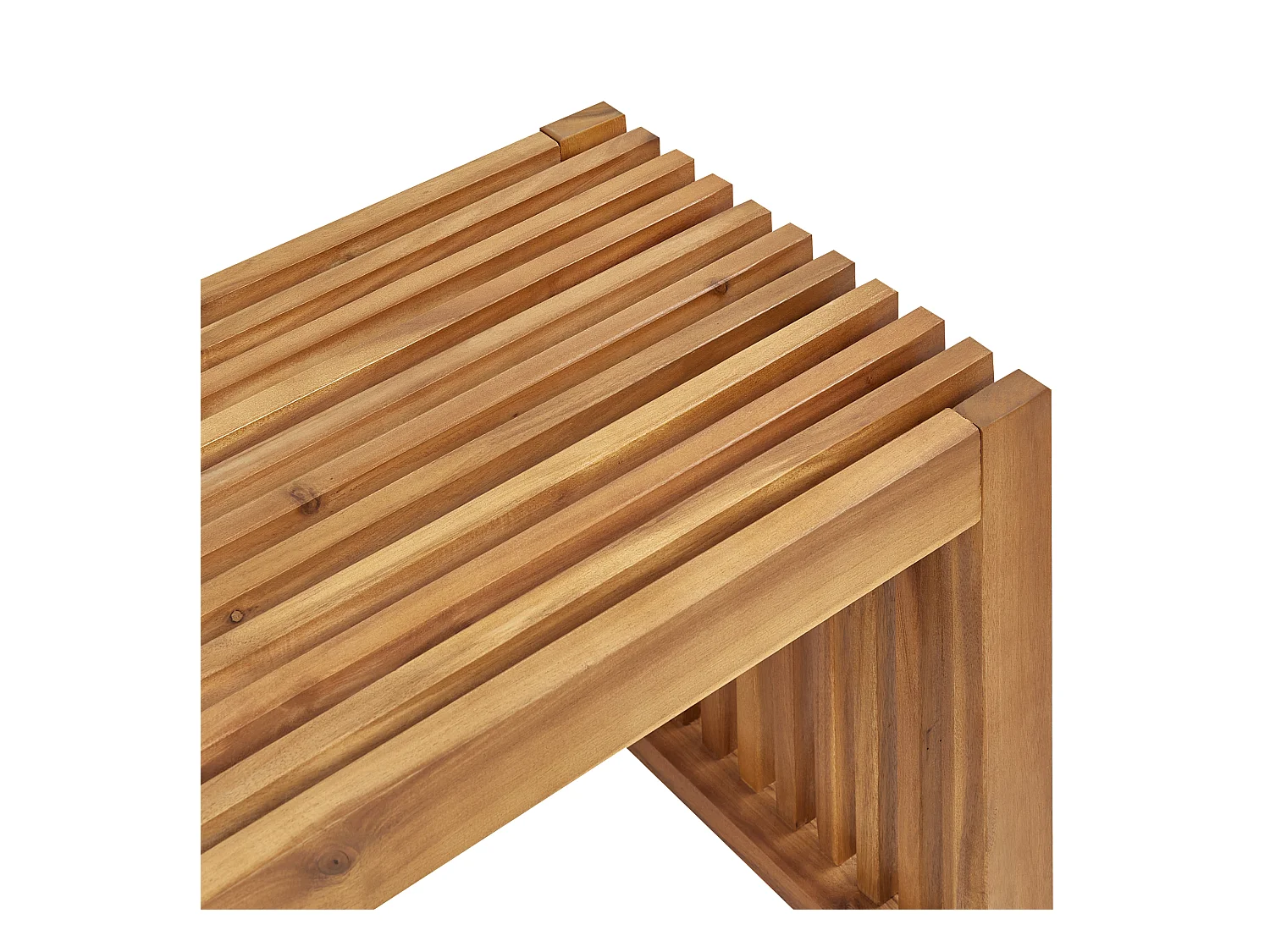 Lot de 2 bancs de jardin SULZANO 150 cm Acacia Marron