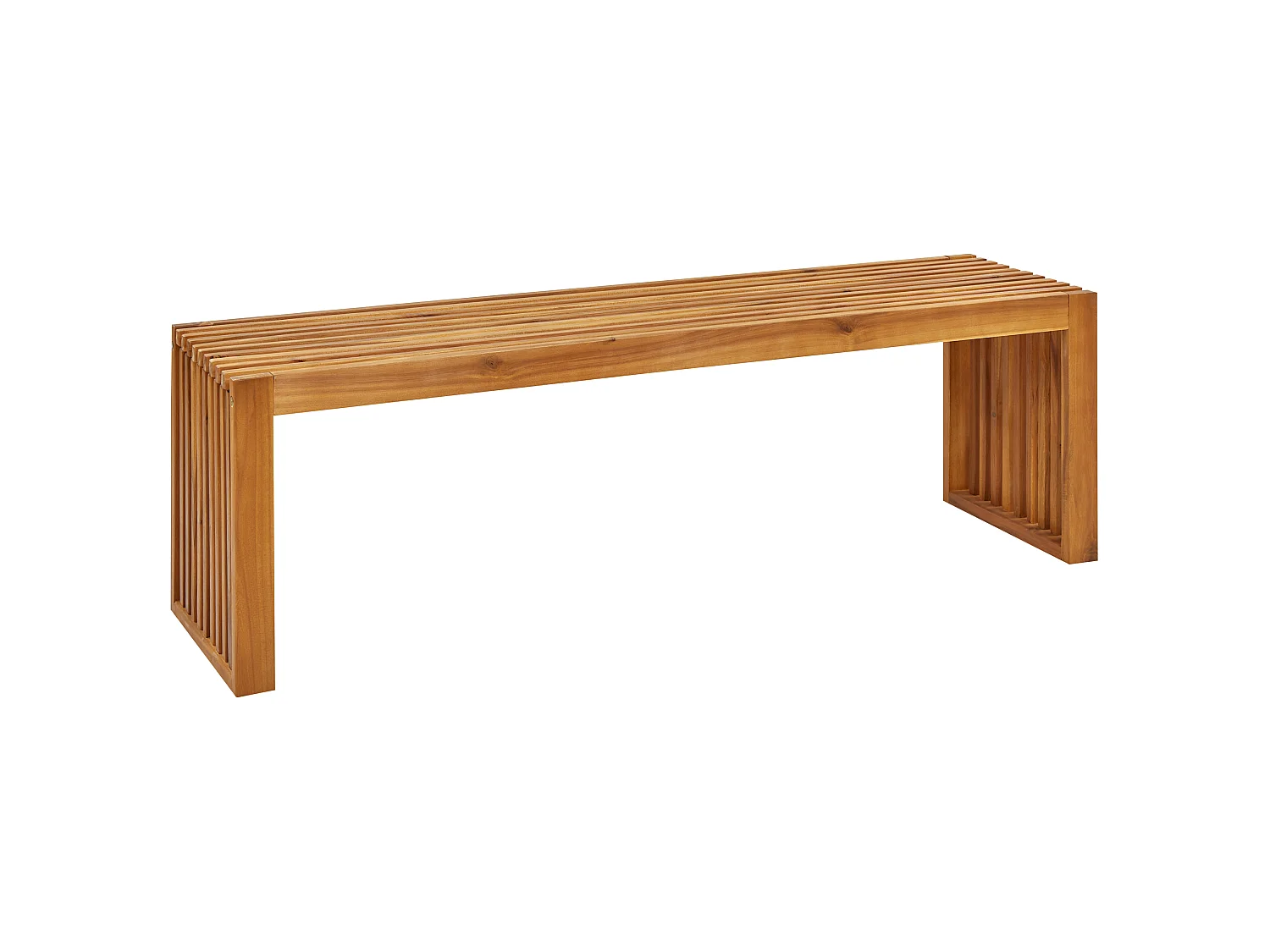 Set of 2 Garden Benches SULZANO 150 cm Acacia Wood Brown
