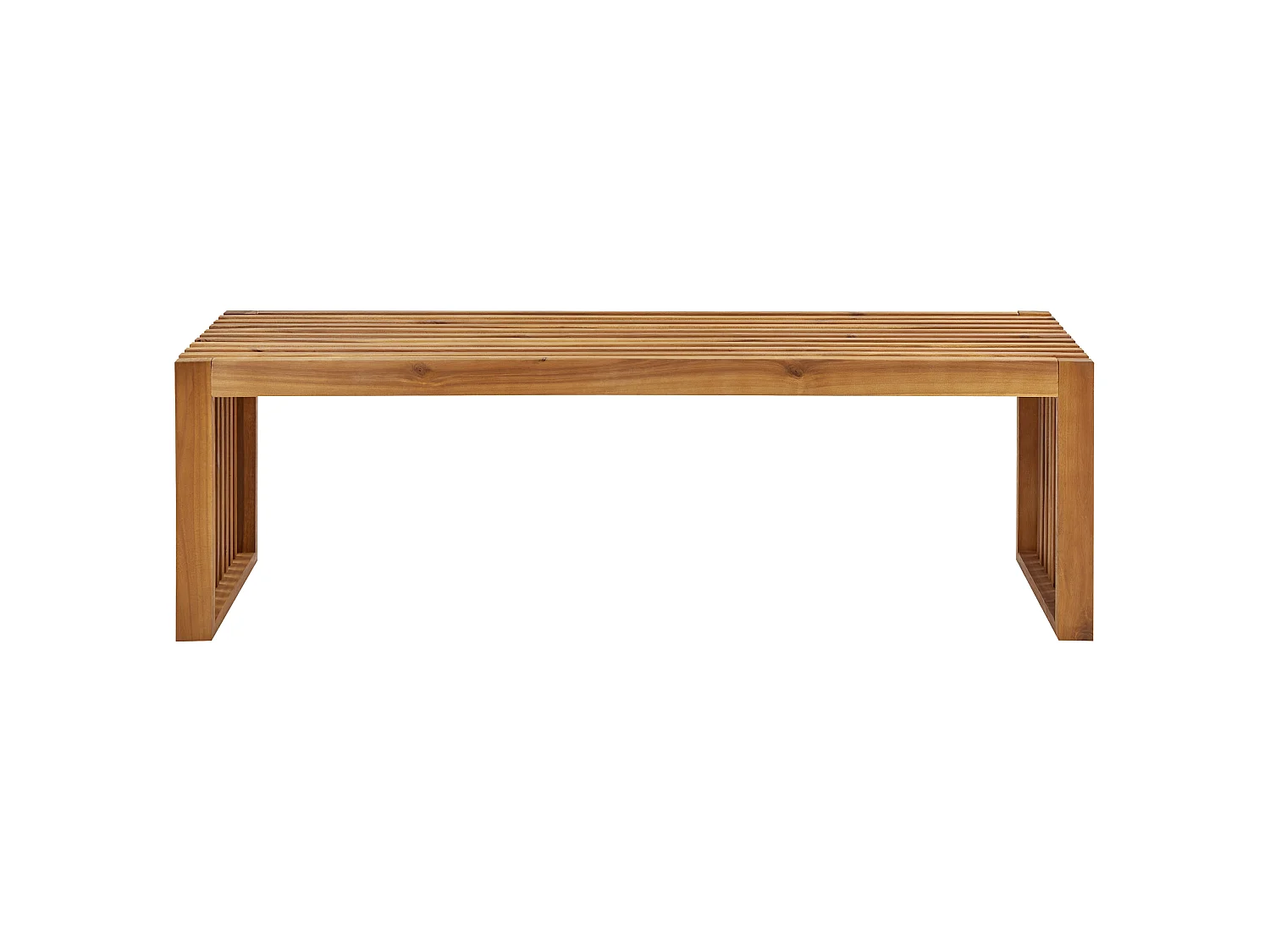 Set of 2 Garden Benches SULZANO 150 cm Acacia Wood Brown