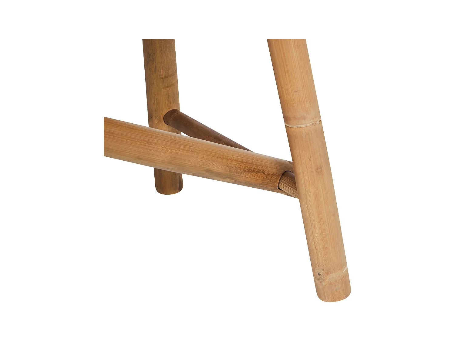 Lot de 2 bancs de jardin TINDARI 180 cm Bambou Marron clair