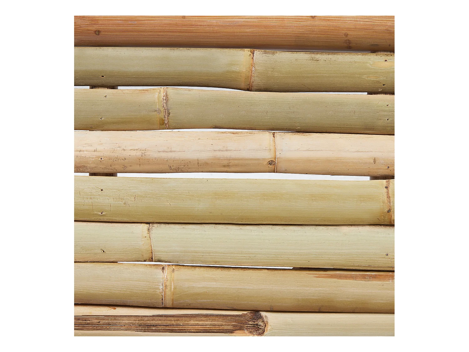 Lot de 2 bancs de jardin TINDARI 180 cm Bambou Marron clair