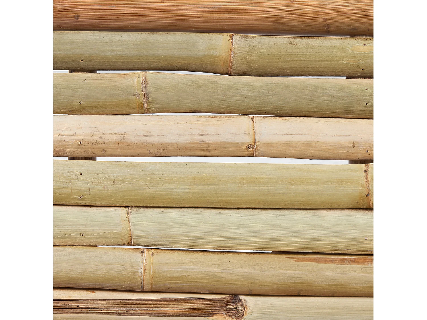 Lot de 2 bancs de jardin TINDARI 180 cm Bambou Marron clair