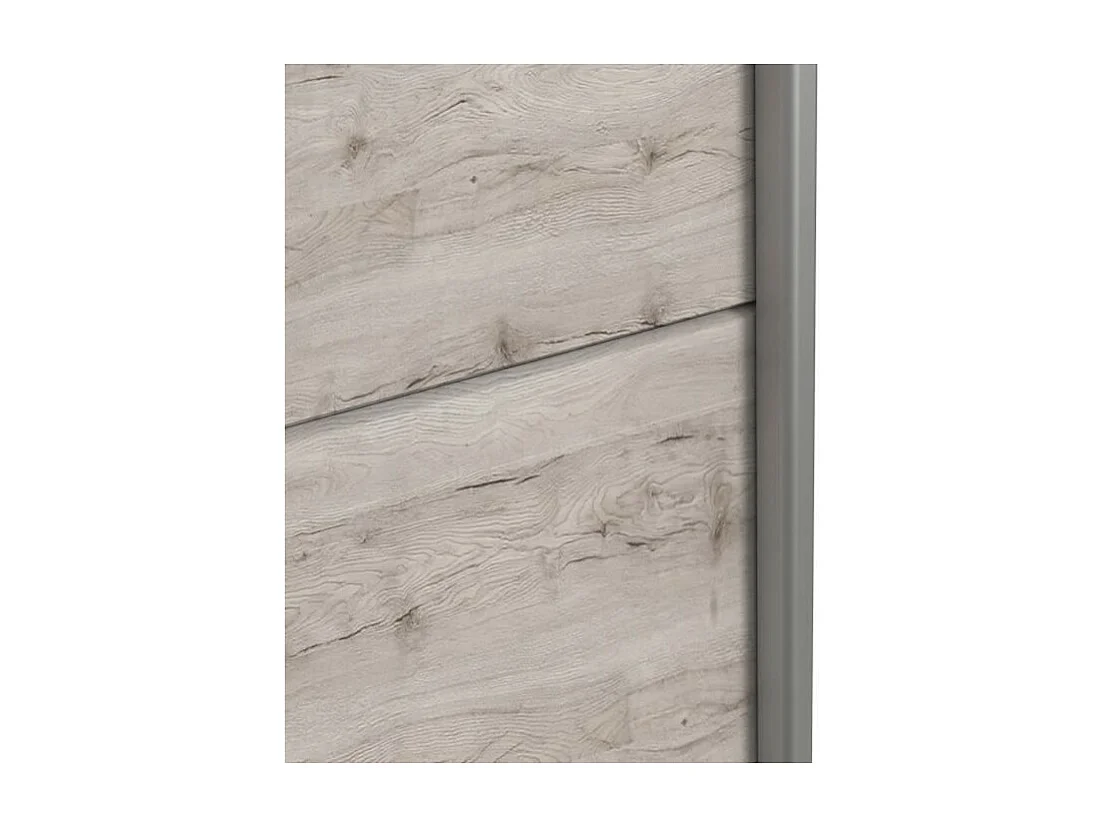 Armoire Chene Cendré Clair Contemporaine Chambre 2 Portes - L 170,3 cm ULOS