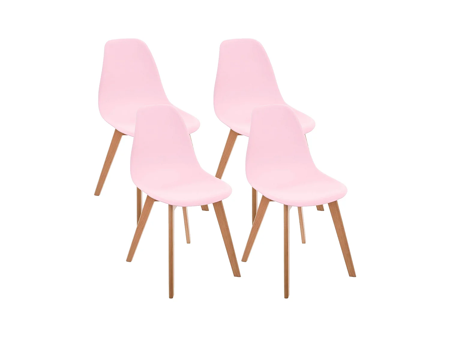 4 x chaises pour enfants "Scandinava" Rosas Atmosphera, L 34 P 33 H 57 cm.