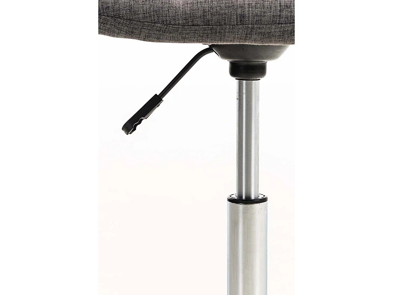 Tabouret chaise de bureau tissu grise 55 x 55 x 91 cm TABO10009