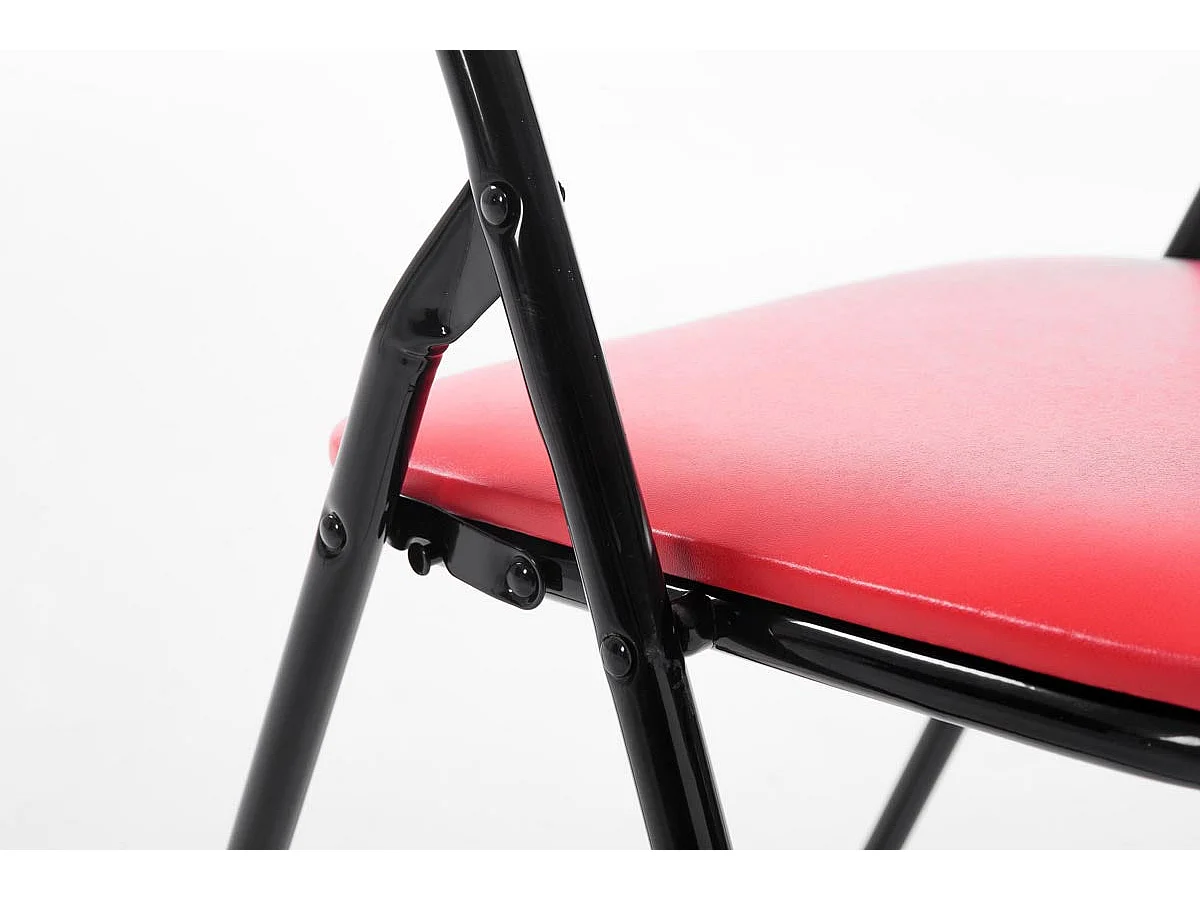 Chaise de cuisine pliable métal argentée 45 x 45 x 78 cm MED10008