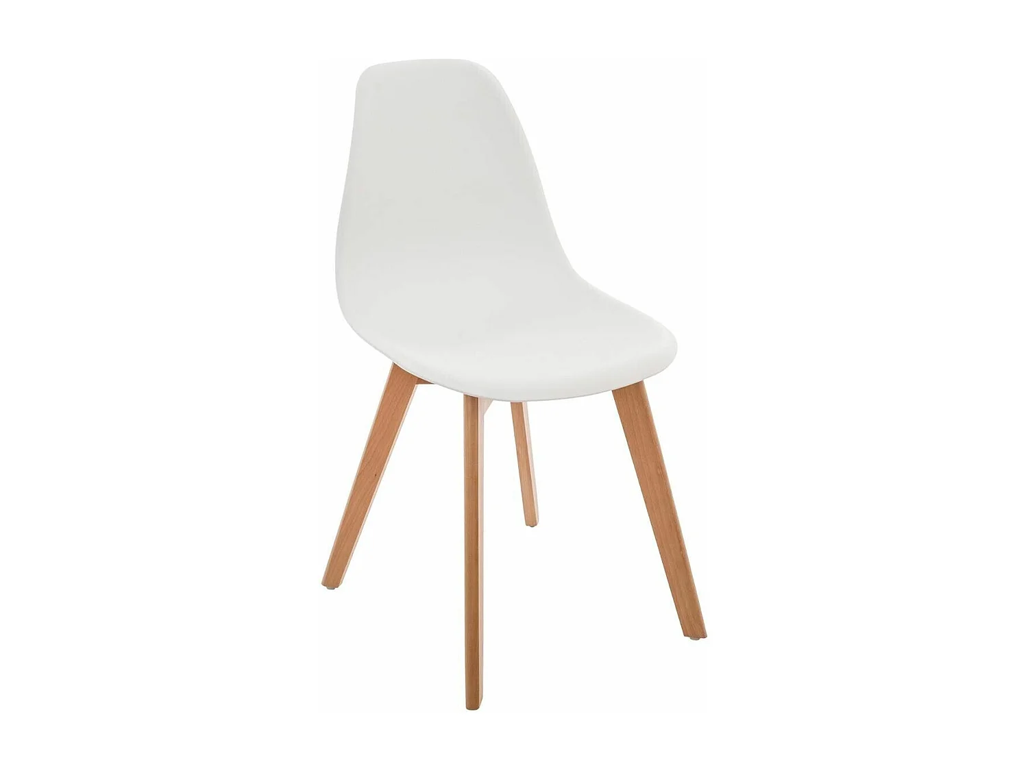 4x chaise pour enfants "Scandinava" blanc atmosphère, L. 34 x P. 33 x H. 57 cm