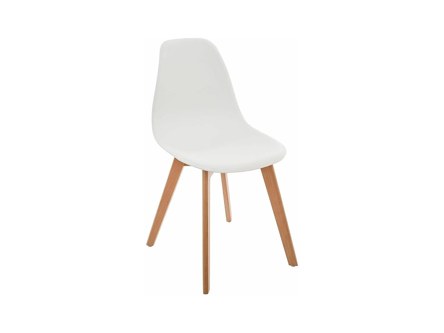 4x chaise pour enfants "Scandinava" blanc atmosphère, L. 34 x P. 33 x H. 57 cm