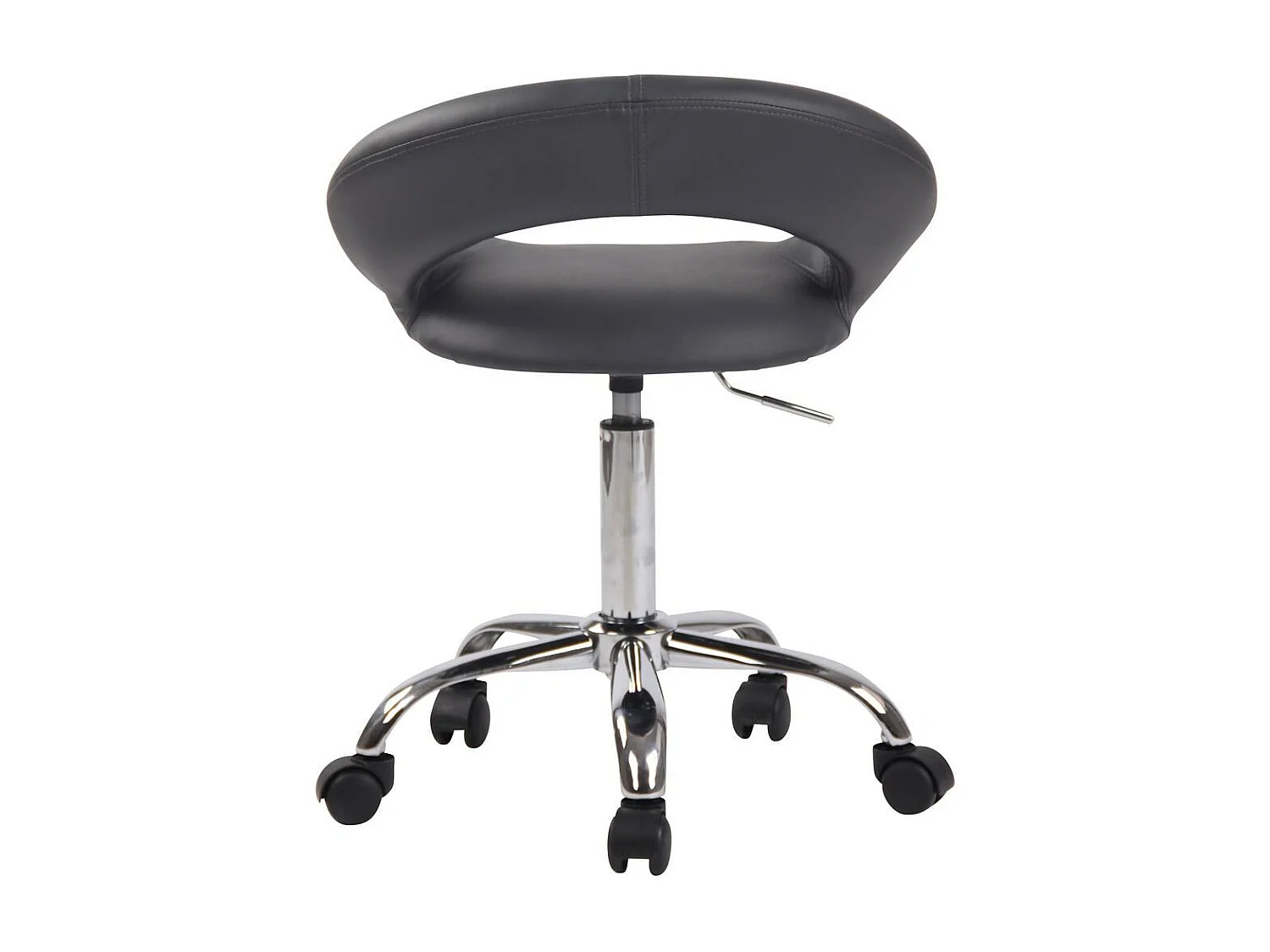 Tabouret de travail chaise grise 53 x 47 x 81 cm TABO10107