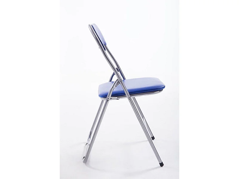 Chaise de cuisine pliable métal bleue 45 x 45 x 78 cm MED10011