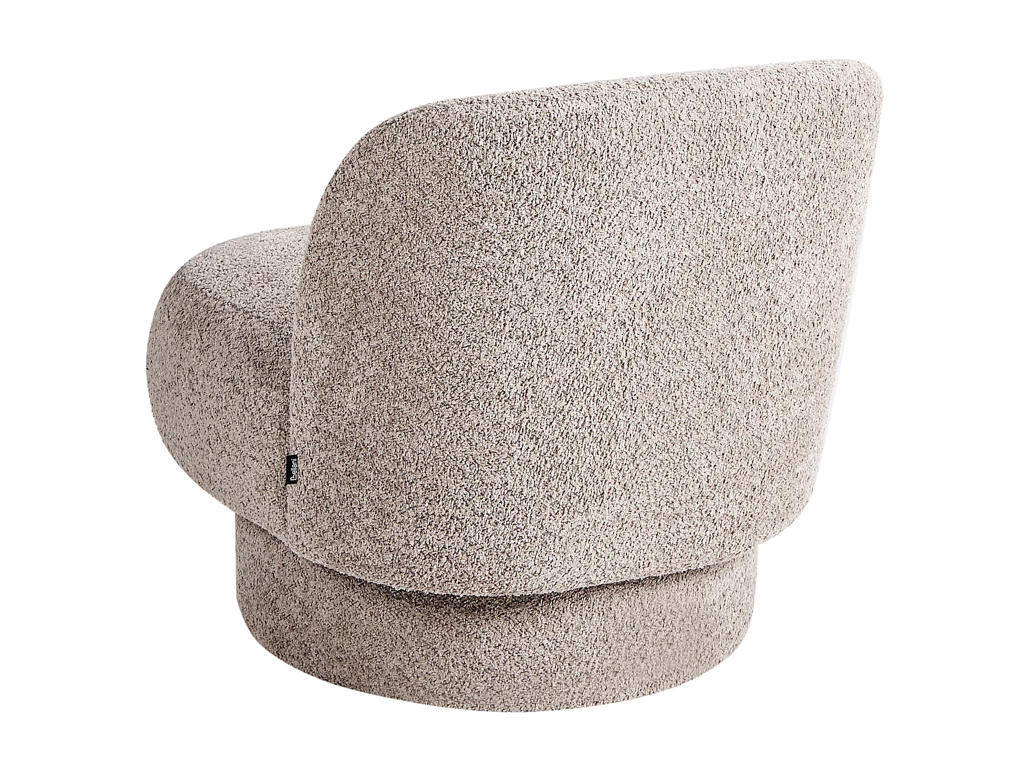 Sillón giratorio AYLO Bouclé Gris pardo