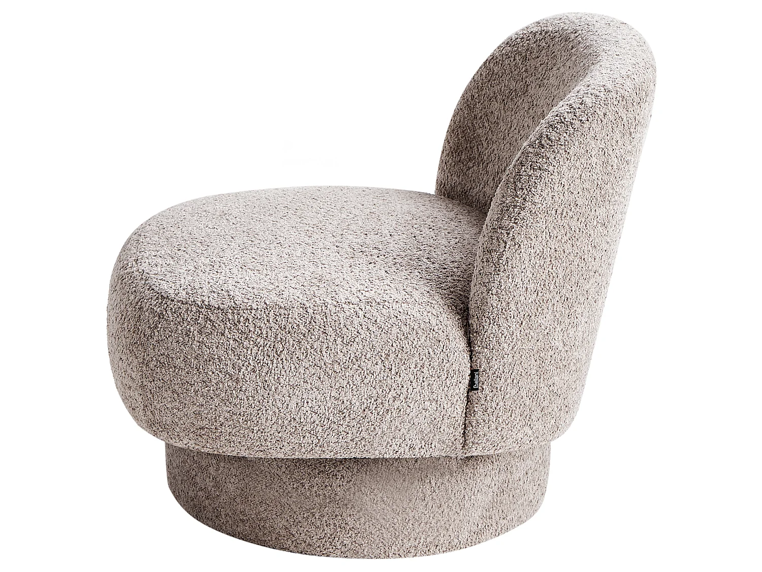 Fauteuil pivotant AYLO Bouclé Taupe