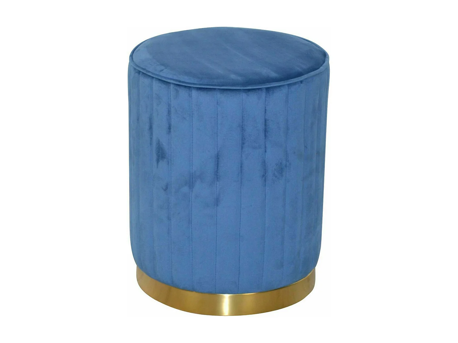 Tabouret pouf repose pieds bleue 34.5 x 34.5 x 42.5 cm TABO05018
